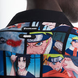 NARUTO VS SASUKE SCENES BUTTON UP SHIRT (MULTI)