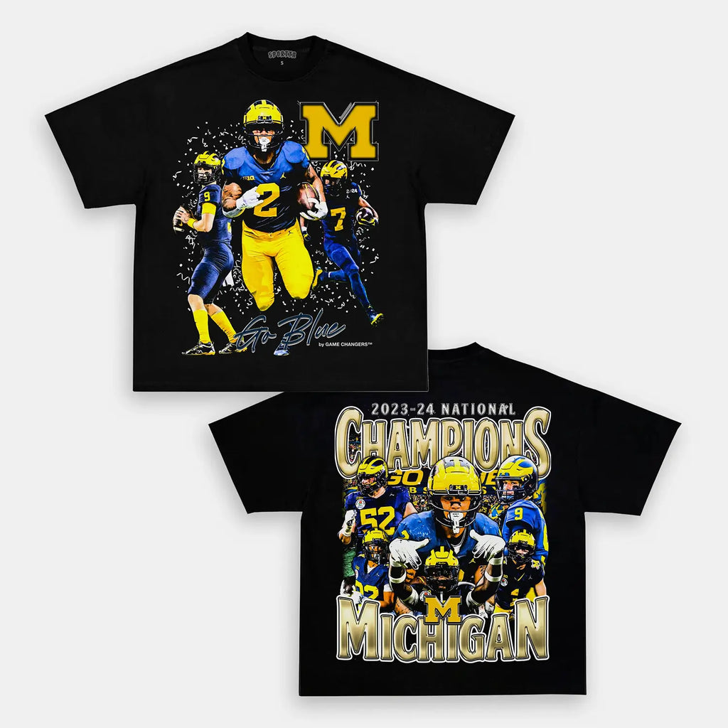 2023-24 NATIONAL CHAMPS - MICHIGAN TEE Style001