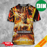 2023 NBA In-Season Tournament Champions Los Angeles Lakers Lake Show Art Work All Over Print T-Shirts