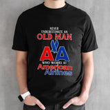 2023 Never underestimate an old man who works at American Airlines t-shirts