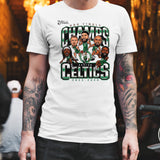 2024 Boston Celtics NBA Finals Champions Pull Up Jumper Caricature White Shirt