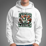 2024 Boston Celtics NBA Finals Champions Pull Up Jumper Caricature White Shirt