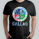 2024 Dallas Sports Teams Logo Cowboys, Mavericks, Stars And Rangers Shirt