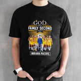 2024 NBA God First Family Second Then Indiana Pacers Signatures Shirt