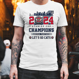 2024 Stanley Cup Champions Florida Panthers Skyline Letâ€™s Go Cats shirt