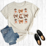 Western Fall Halloween Coquette Bows Graphic Tee