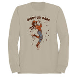 Giddy Up Cowgirl Babe Women's Sweatshirt Sand
