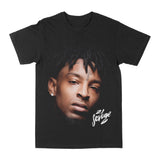 21 Savage "Big Face" Graphic Tee Style001