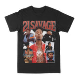 21 Savage "Broken Glass" Graphic Tee Style001