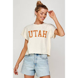 Utah Vintage Graphic Crop Top