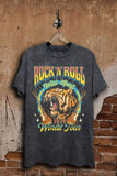 Rock and Roll Tiger Graphic Top