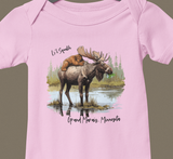Li'l Squatch and Moose Onesie Bodysuit For Babies