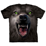 Big Face Attack Wolf T-shirt