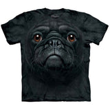 Black Pug Face S T-shirt