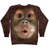 Big Face Baby Orangutan Small Sweatshirt