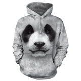 Big Face Panda Hooded Sweatshirt