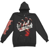 British Steel Zippered Hooded Sweatshirt