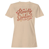 Howdy Darlin’ Western Women's T-Shirt Natural