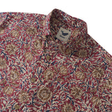 Wildflower Seas By Susie - Hawaiian-Inspired Artisanal Shirts 100% Cotton Men's Aloha Hawaiian Long Sleeve Button-down Shirt