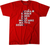 Atlanta Baseball Names 2025 Adult Unisex Tee - BWP