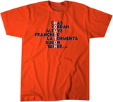 Houston Names 2025 Baseball Adult Unisex Tee - BWP