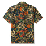 100% Cotton Hawaiian Shirt For Men Thanksgiving Camp Collar Aloha Shirt Thanksgiving By Andrea Leonelli
