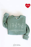 The Grass Withers Plus Graphic Sweatshirt
