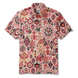Men's Hawaiian Shirt Short Sleeve Button-down 100% Cotton Black Aloha Ikaika Hawaiian Artisan Shirt