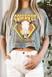 Cowboy Country Mineral Graphic Long Crop Top