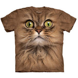 Big Face Brown Cat T-shirt Style001