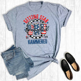 4th of July Getting Star Spangled Hammered Graphic Tee