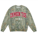 Bama Crimson Tide Filled Gault Camo Sweatshirt