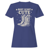 Western Boot Scoot Women's T-Shirt Purple