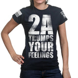 2A Trumps Your Feelings Ladies T-shirt Style001