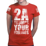 2A Trumps Your Feelings Ladies T-shirt Style001