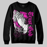 Dunk Low Active Fuchsia DopeSkill Sweatshirt Trust God Graphic