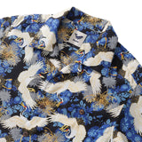 100% Cotton Hawaiian Shirt For Men Crane Camp Collar Shirt Celestial Harmony