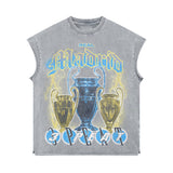 REAL MADRID 3 PEAT MUSCLE TEE