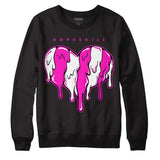 Dunk Low Active Fuchsia DopeSkill Sweatshirt Slime Drip Heart Graphic