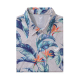 Men's Hawaiian Fantasy of the Paradise Bird Print Short Sleeve Polo Shirt Fantasy Of The Paradise Bird Polo