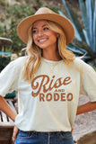 Rise and Rodeo Mineral Washed Graphic Top