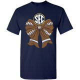 College- Sec - 4 - Sec Football Bow - Navy