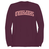 Shepherd Arched Pink Bold Text Women's Sweatshirt