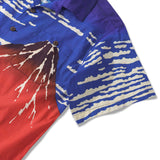 Find Wind, Clear Morning 100% Cotton Men's Aloha Hawaiian Short Sleeve Camp Collar Shirt