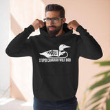 Canadian Wolf Bird Hoodie - Unisex Winter Pullover