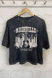 Nashville Music City Graphic Crop Top