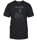 Deathwishinc Orchid Chaos Skeleton Silver T Shirt