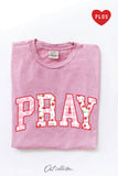 Pray with Pattern Plus Mineral Graphic Top