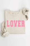 Lover Puff Valentine Graphic Brushed Sweatshirts