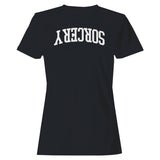Sorcery Arched Bold White Text Women's T-Shirt